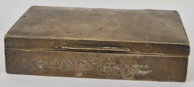 Lot 450 - WALKER & HALL; a George VI hallmarked silver...