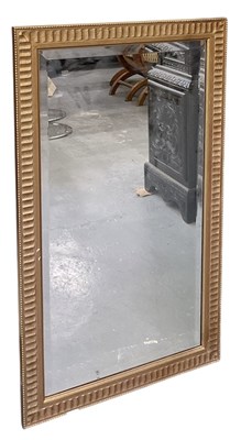 Lot 34 - A modern gilt framed rectangular bevelled...
