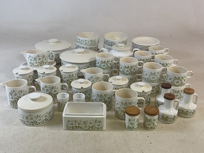 Lot 417 - HORNSEA POTTERY; a quantity of 'Fleur' pattern...