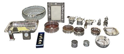 Lot 415 - A collection of silver plated items including...