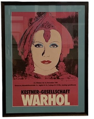 Lot 94 - ANDY WARHOL (1928-1987); a signed poster of...