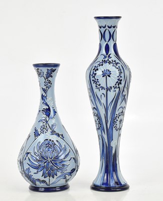 Lot 77 - PHILIP GIBSON FOR MOORCROFT; a baluster shaped...