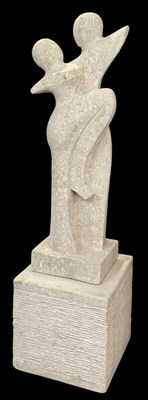 Lot 81 - A large modern abstract composite stone...