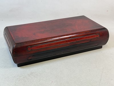 Lot 101 - A 20th century large rectangular lidded box,...