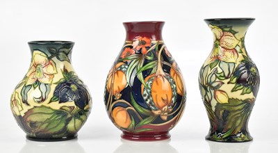 Lot 133 - NICOLA SLANEY FOR MOORCROFT; two vases...