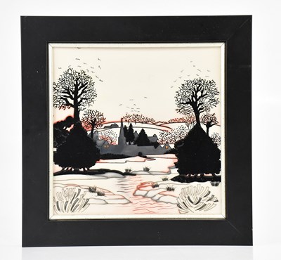 Lot 1574 - PAUL HILDITCH FOR MOORCROFT; a rectangular...