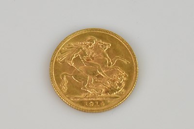 Lot 592 - A George V full sovereign, 1914.