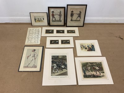 Lot 216 - A group of 19th century engravings and prints,...