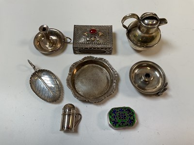 Lot 475 - An Edwardian hallmarked silver miniature...