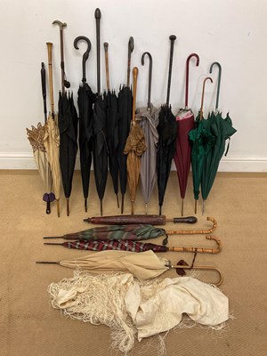 Lot 250 - A group of various parasols.