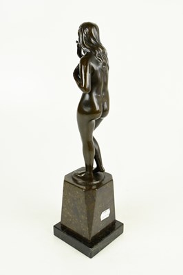 Lot 303 - H. S. MCHEN; an Art Deco bronze figure of a...