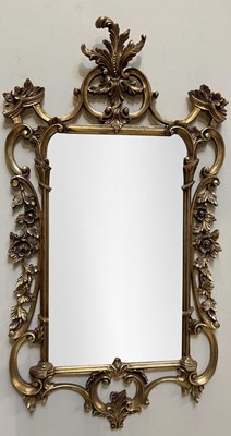 Lot 30 - A decorative reproduction gilt framed wall...