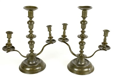 Lot 268 - A pair of 19th century Continental pewter...