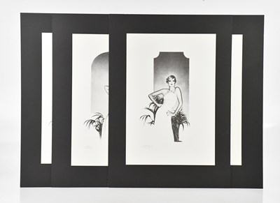 Lot 1147 - MARC GRIMSHAW (born 1957); four pencil signed...