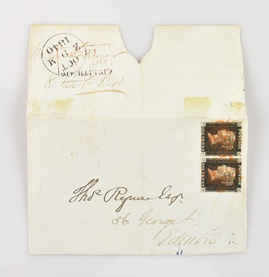 Lot 726 - GREAT BRITAIN STAMPS; 1840 1d black plate 5, a...
