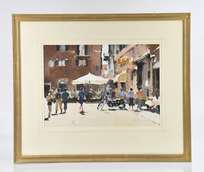 Lot 87 - JOHN YARDLEY (b. 1933); watercolour, 'The...
