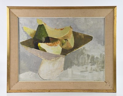 Lot 230 - LOLA SPAFFORD (b. 1930); oil on board, still...