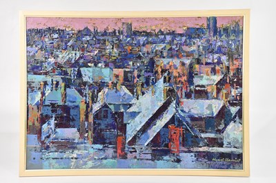 Lot 143A - HYWEL HARRIES (1921-1990); acrylic on board,...