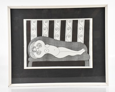 Lot 107 - KATHLEEN MAJOR (20th Century); pen and ink,...