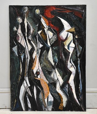 Lot 231 - MARY GASKELL (MAJOR); oil on canvas, abstract...