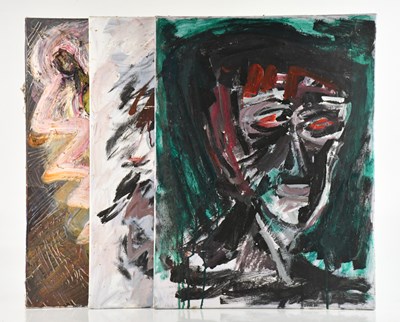 Lot 233 - MARY GASKELL (MAJOR); three oils on canvas,...