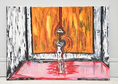 Lot 238 - MARY GASKELL (MAJOR); oil on canvas, abstract...