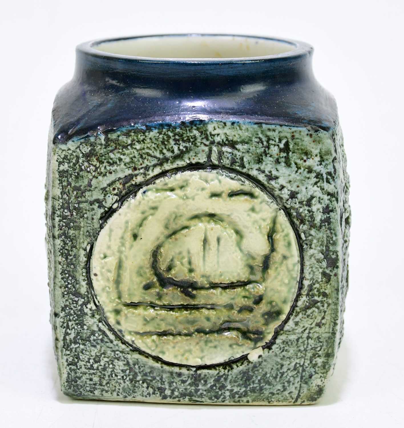 Lot 366 - SIMONE KILBURN FOR TROIKA POTTERY; a marmalade...