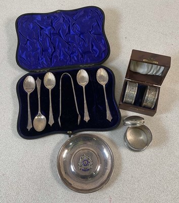 Lot 536 - A cased set of five Victorian hallmarked...