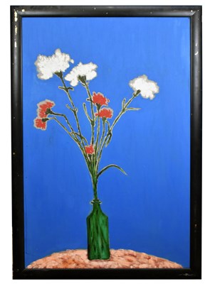 Lot 442 - JACOB SUTTON; oil on canvas, 'Flower Day',...