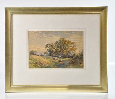 Lot 1055 - HAROLD GRESLEY; watercolour, rural landscape,...