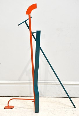 Lot 170 - GILLIAN BRENT; a blue and orange painted metal...