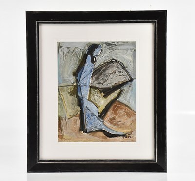 Lot 179 - TADEUSZ WAS (Polish, 1912-2005); oil on paper,...