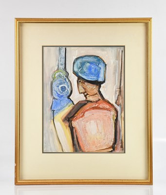 Lot 181 - TADEUSZ WAS (Polish, 1912-2005); oil on paper,...