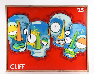 Lot 197 - CLIFF PHILLIPS; oil on canvas, 'What Mathew...