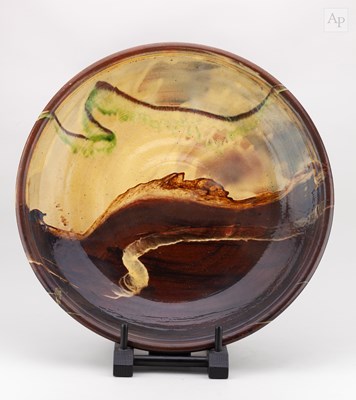 Lot 263 - CLIVE BOWEN (born 1943); a very large slipware...