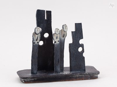Lot 412 - JOHN MALTBY (1936-2020); 'Three Figures...