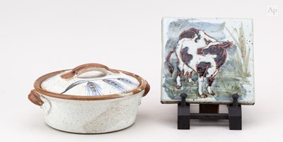 Lot 600 - ROBERT TINNYUNT (born 1940); a small stoneware...