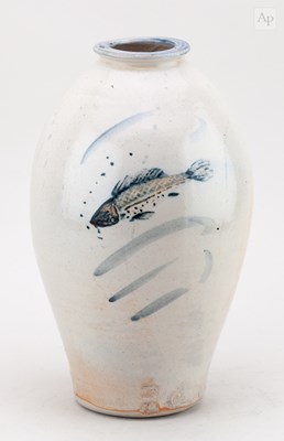 Lot 385 - JIM MALONE (born 1946); a stoneware bottle...