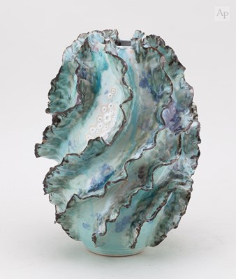 Lot 203 - BELINDA GLENNON; a large stoneware seed pod...