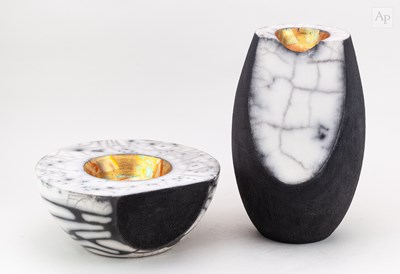 Lot 415 - JOHN SCOTT for Sourdust Pottery; two...