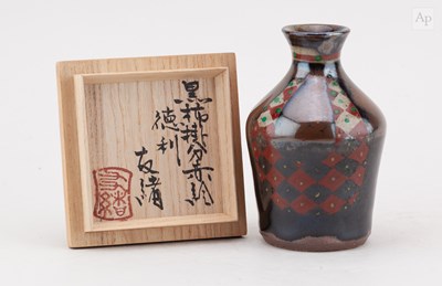 Lot 718 - TOMOO HAMADA (born 1967); a stoneware tokkuri...