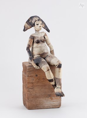 Lot 114 - SALLY MACDONELL (born 1971); a smoke fired...