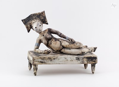 Lot 111 - SALLY MACDONELL (born 1971); a smoke fired...