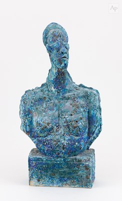 Lot 32 - IAN GREGORY (1942-2021); a grogged stoneware...