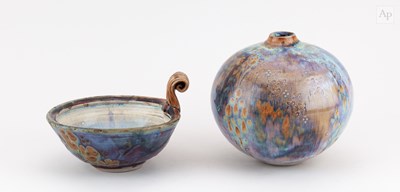 Lot 40 - JOHN CALVER (born 1947); a globular stoneware...