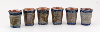 Lot 129 - TOPFEREI THOMAS THUNIG; a set of six salt...