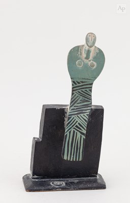 Lot 47 - JOHN MALTBY (1936-2020); a stoneware sculpture...