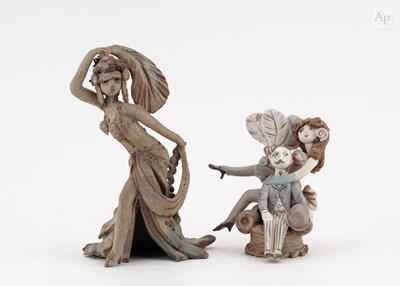 Lot 30 - HILARY BROCK (born 1933); a stoneware figure...