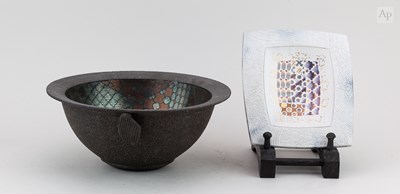 Lot 48 - JOHN WHEELDON (born 1950); a lugged black...