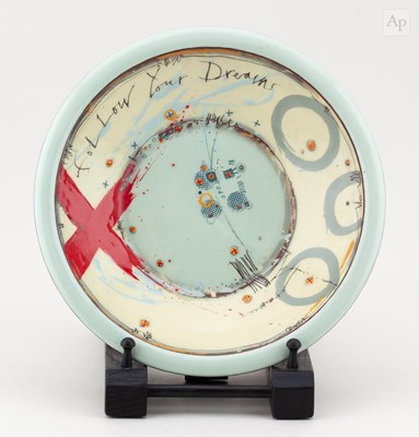 Lot 18 - DAVID ASHBY for Courtyard Pottery; 'Follow...